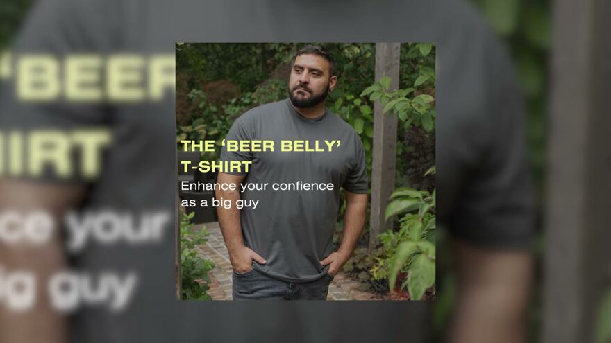 Headliner ad example: The Beer Belly T-Shirt