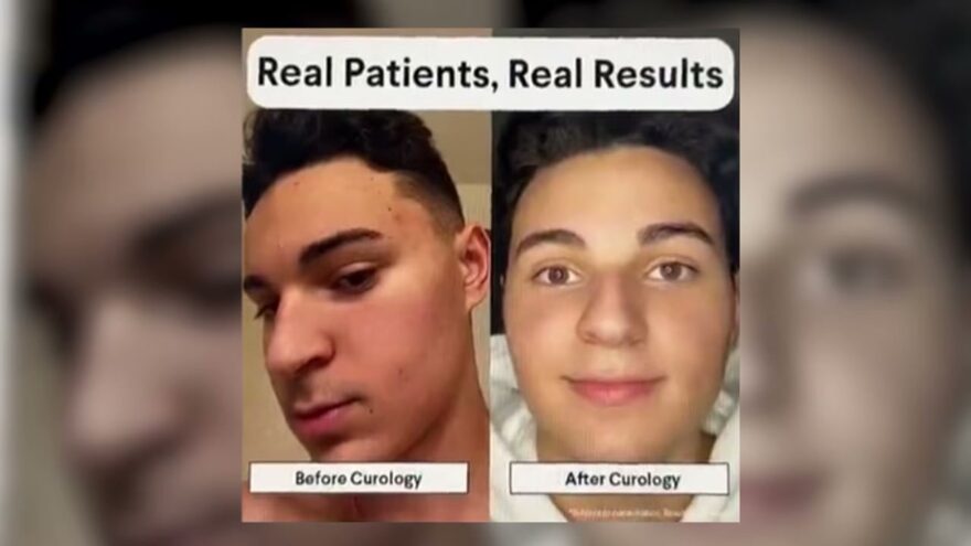 Transformation example: Curology before after